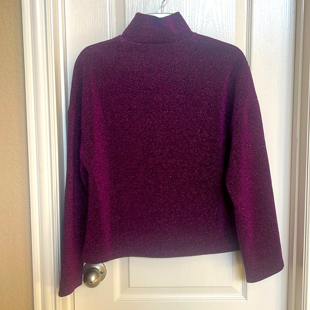 Zara Trafaluc purple high neck top